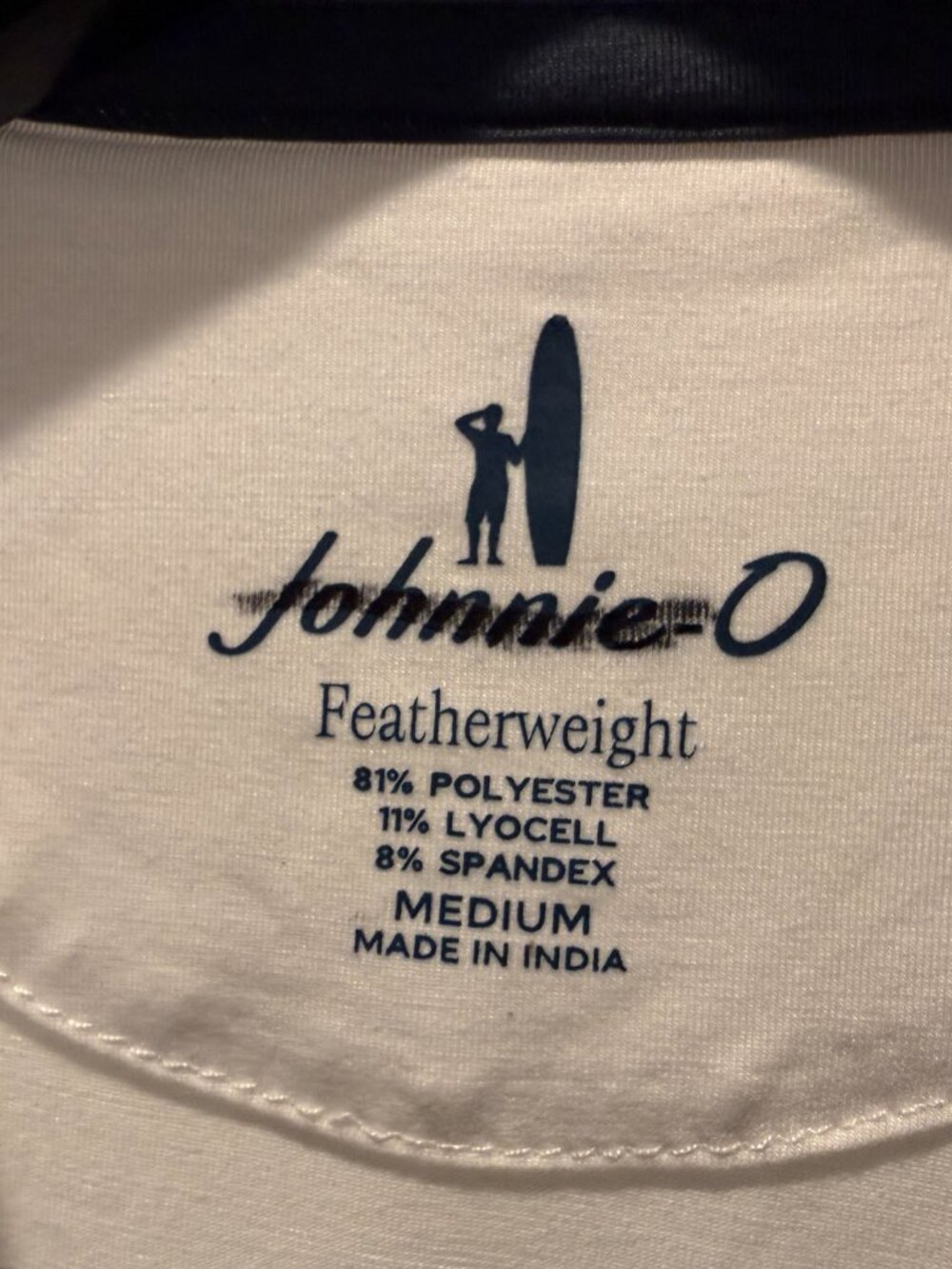 Johnnie-O Feather Weight T-Shirt - White -Size Med (NWOT) - Picture 4 of 6